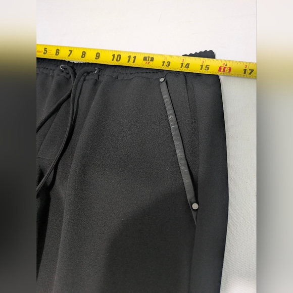 Vince Women’s Black Jogger Pants Skinny Crepe Drawstring Performance Small - Picture 11 of 12